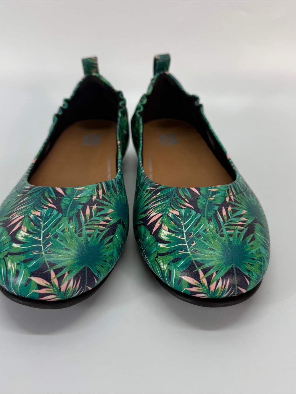 FITFLOP Allegro Jungle Print Ballerina Flat Shoes Comfort Leather Size 8 - Picture 6 of 11